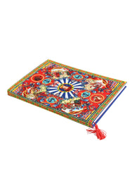 Dolce &amp; Gabbana Multicolor siciliansk Carretto Print Journal Notebook