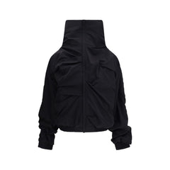 ALAINPAUL Black Polyamide Full-Length Jacket