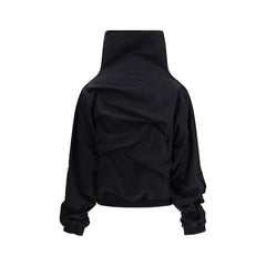 ALAINPAUL Black Polyamide Full-Length Jacket
