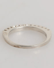 Nialaya Sterling Silver 925 Band Pave CZ Crystal Eternity Ring