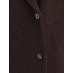 Brunello Cucinelli Bordeaux Cashmere Coat