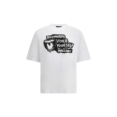 Dsquared² White Cotton T-Shirt