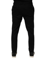 Dolce & Gabbana Black Cashmere Dress Formal Men Trouser Pants
