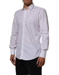 Dolce & Gabbana White Cotton MARTINI Formal Men Dress Shirt