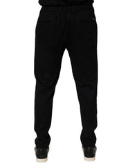Dolce & Gabbana Black Cashmere Dress Formal Trouser Pants