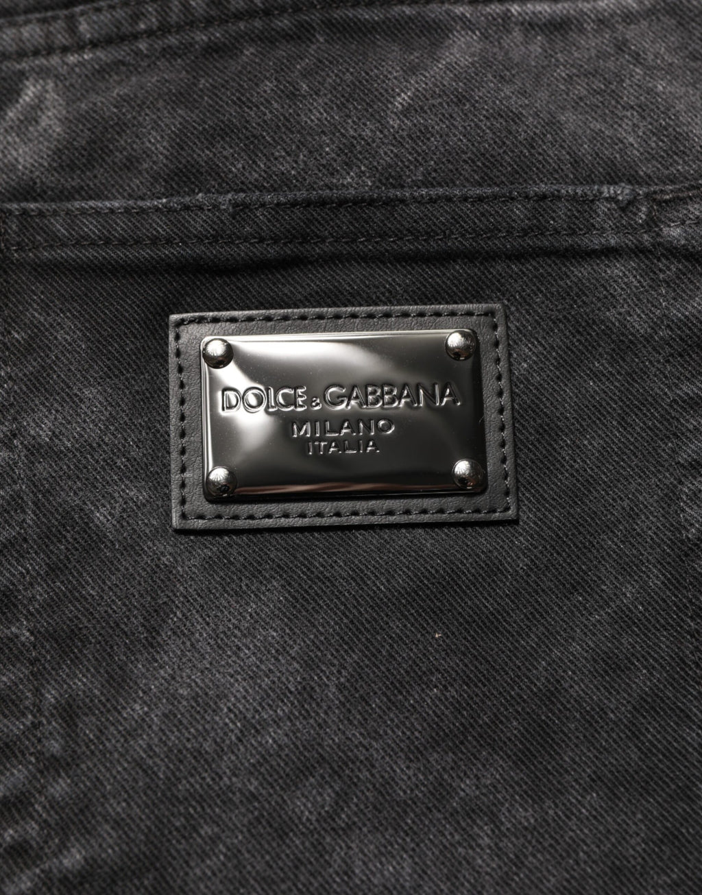 Svarte bomulls-bermudashorts for menn med medium midje