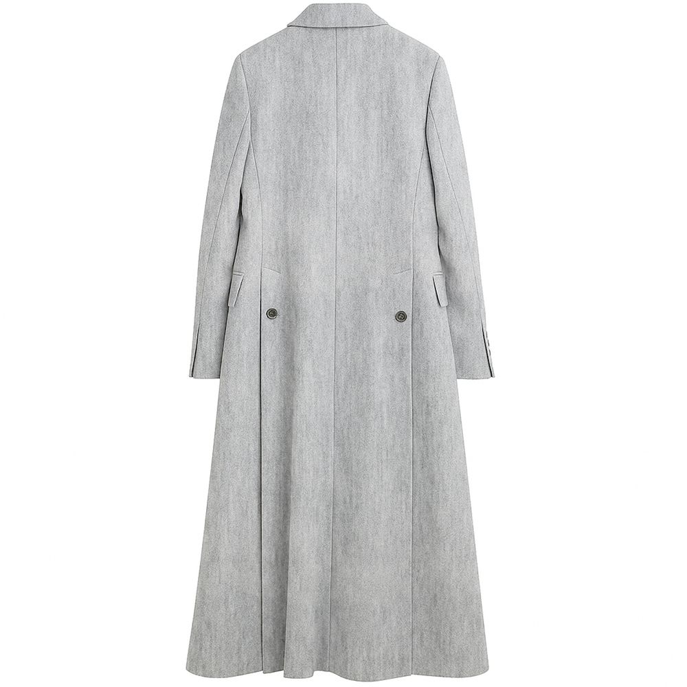 Made in Italy Gray Wool Women Coat