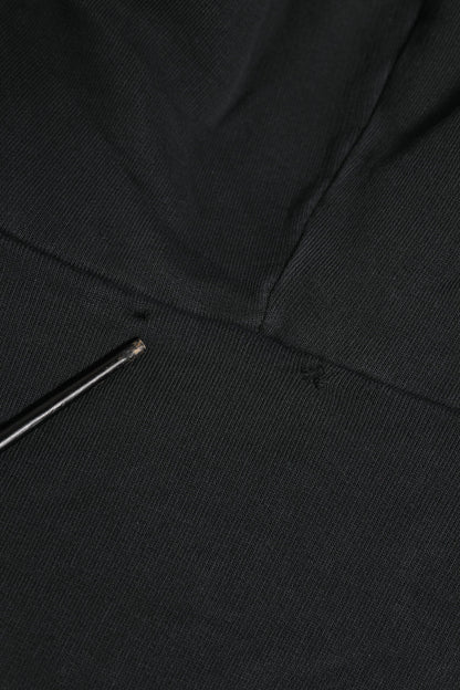 Dolce & Gabbana Black Logo FullZip Hooded Sweatshirt Sweater
