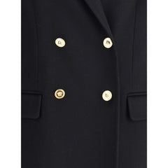 Versace Black Cashmere Coat