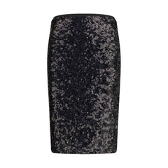 PINKO Black Polyester Midi Skirt