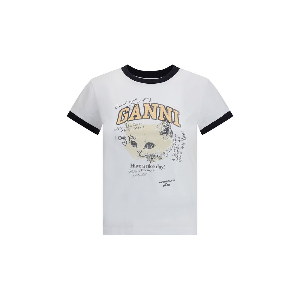 T-shirt med kattungetryck