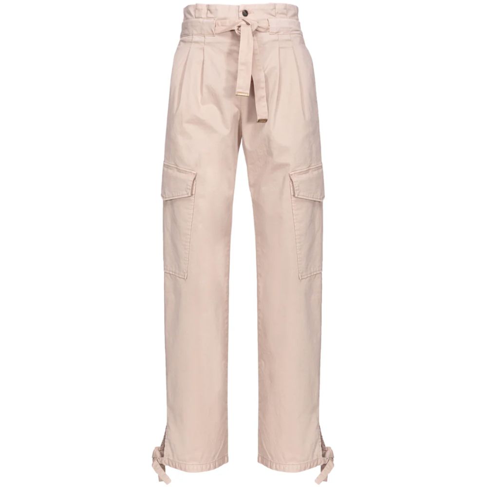 Rosa bomullsjeans och byxor