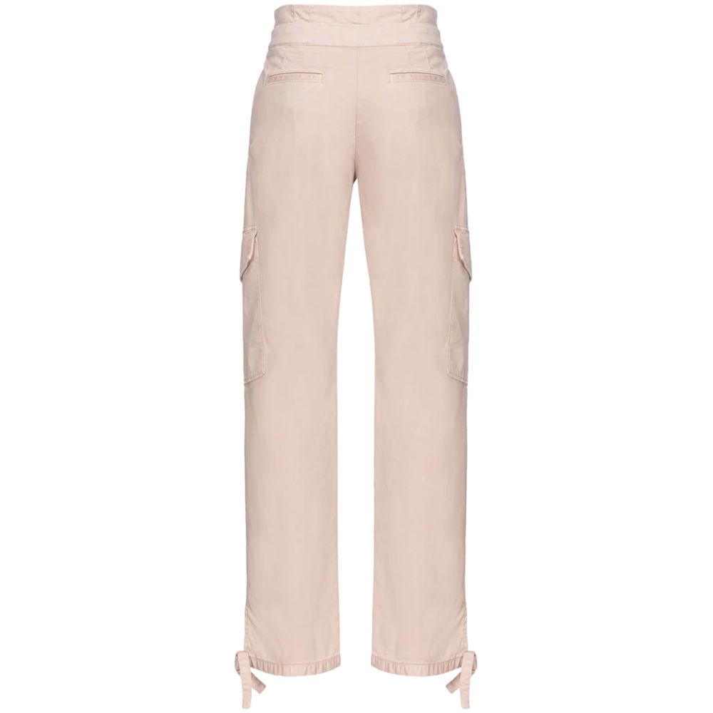Rosa bomullsjeans och byxor
