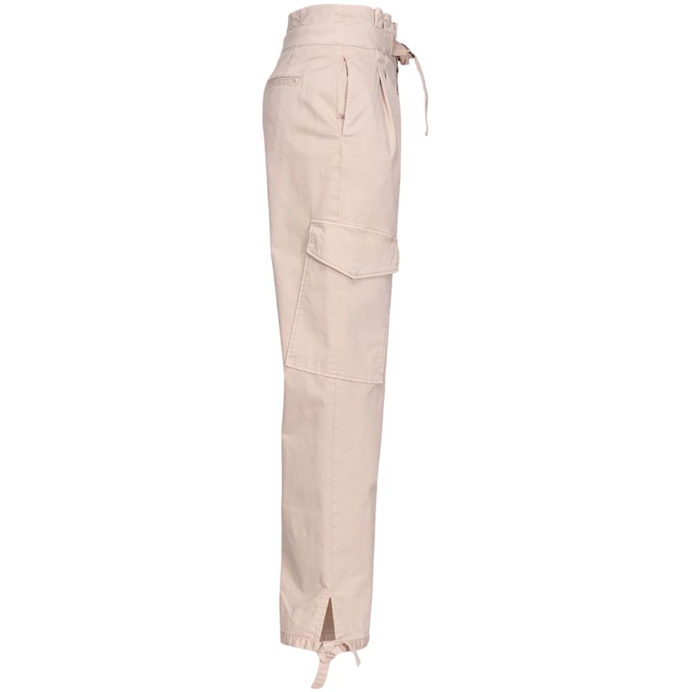 Rosa bomullsjeans och byxor