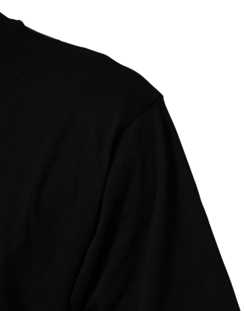Svart t-shirt med rund hals och logotyptryck i bomull