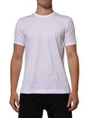 Dolce & Gabbana White Goodluck 2021 Cotton Crew Neck  T-shirt