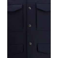 Valstar Blue Fleece Wool Coat
