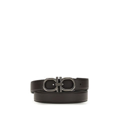 Ferragamo Brown Calf Leather Bos Taurus Regular Belt