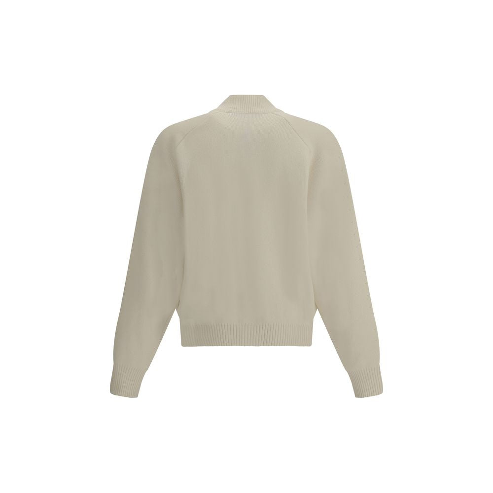 Brodert cardigan i jomfruull