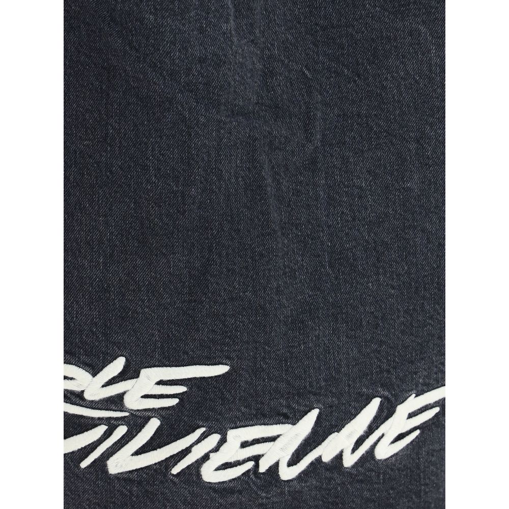 Kenzo x Futura Workwear broderad japansk denimskjorta