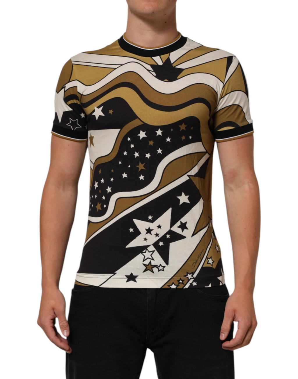 Flerfarget Millennials Star Crew Neck T-skjorte