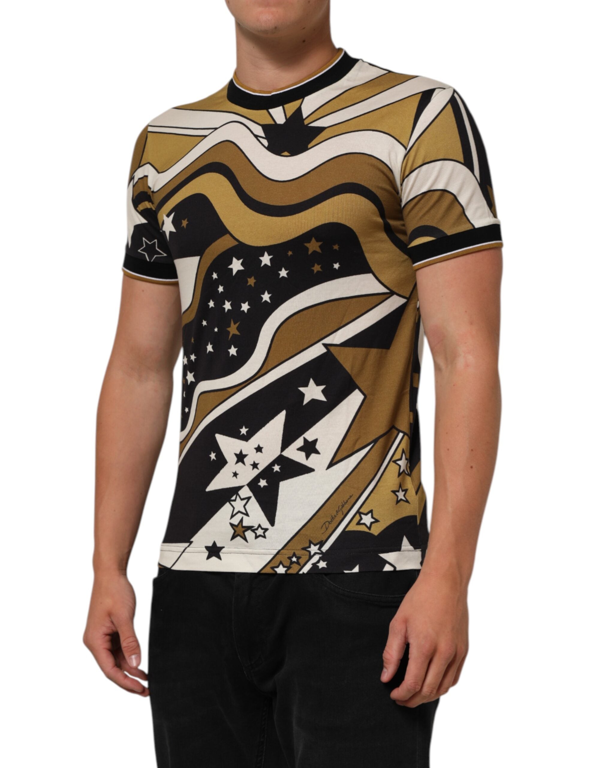 Flerfarget Millennials Star Crew Neck T-skjorte