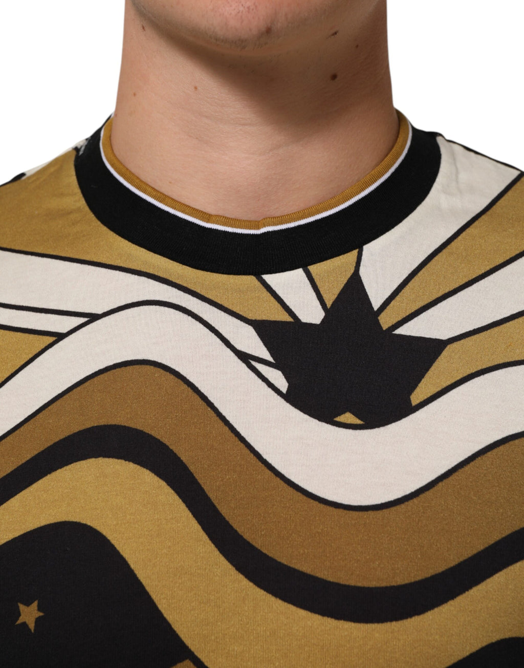 Flerfarget Millennials Star Crew Neck T-skjorte