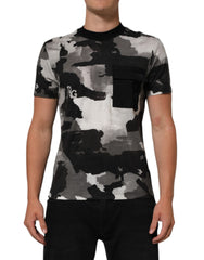 Dolce & Gabbana Multicolor Camouflage Men Short Sleeves T-shirt