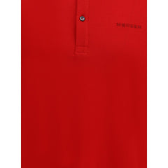 Alexander McQueen Red Cotton Polo Shirt