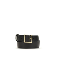 Gabriela Hearst Black Leather Regular Belt