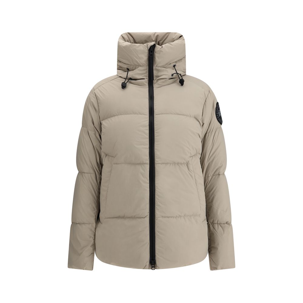 Svart nylon Crofton Puffer matt