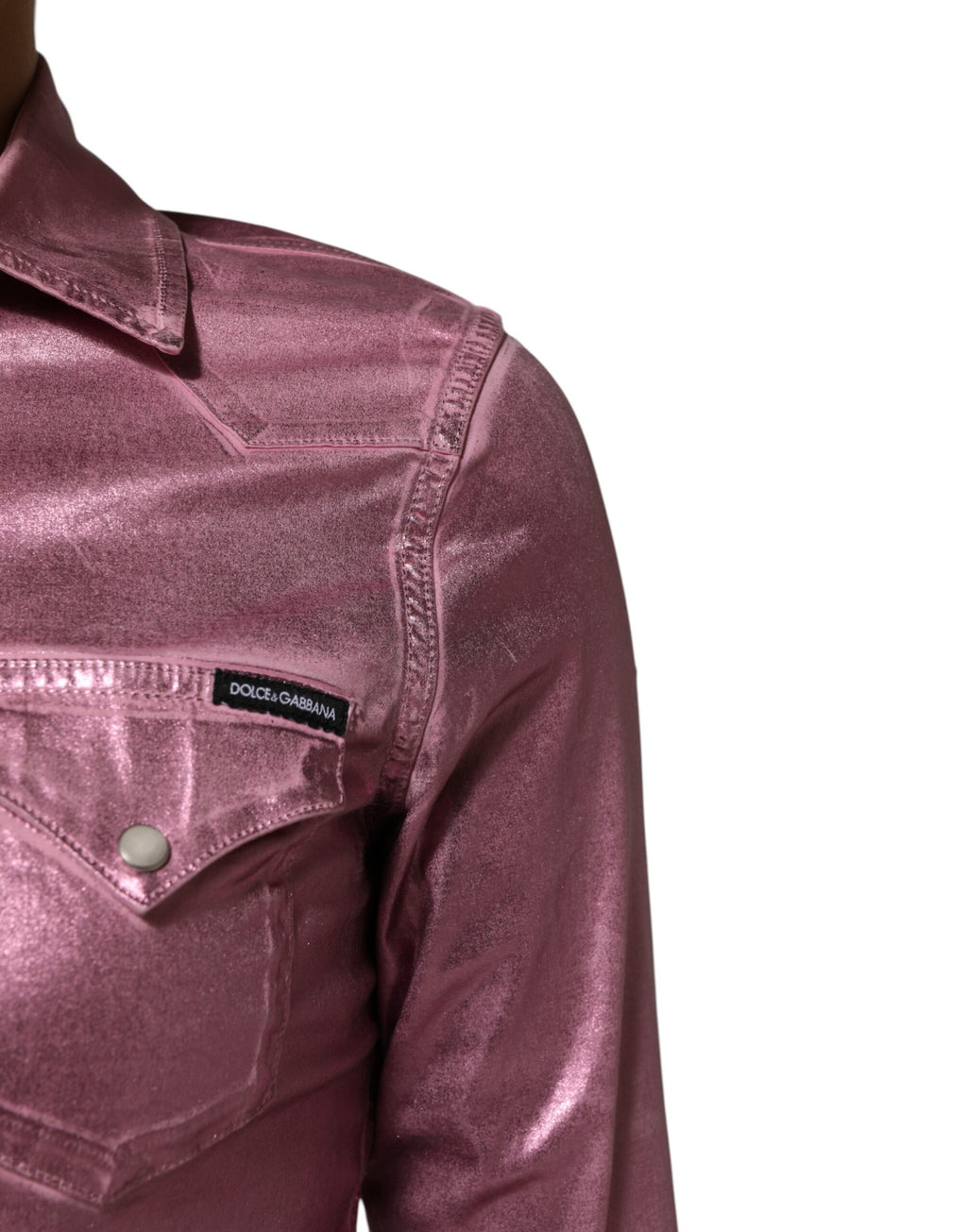 Rosa bomullsstretch med krage og cropped jakke