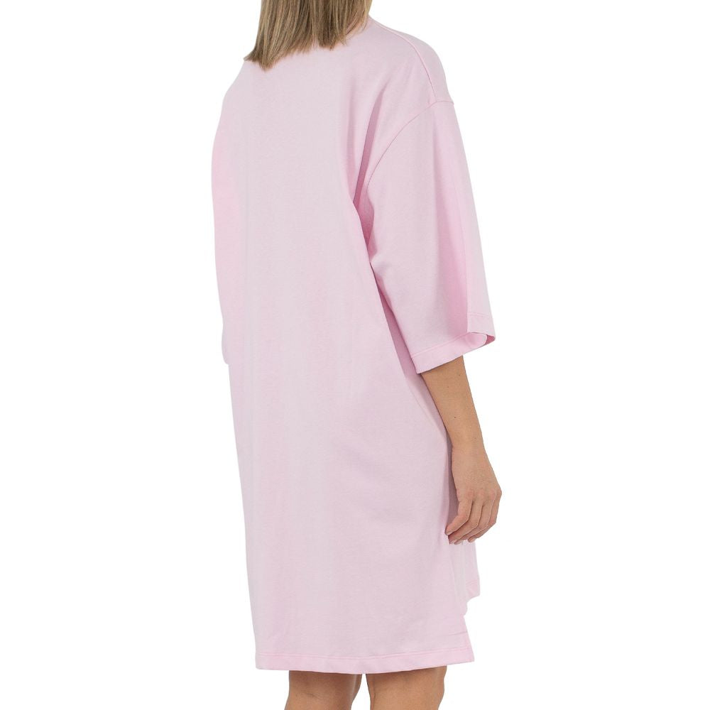 Rosa bomullsklänning