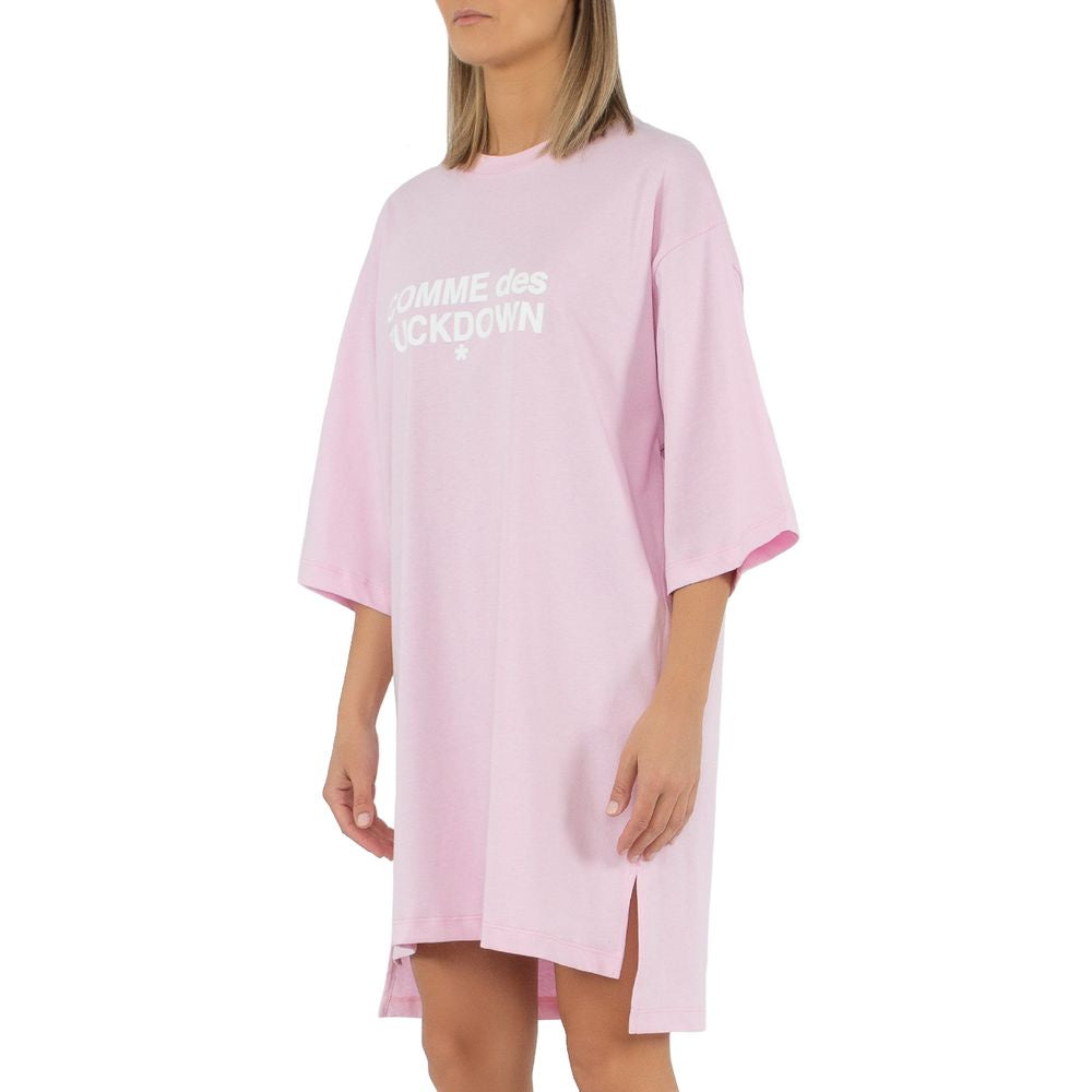 Rosa bomullsklänning