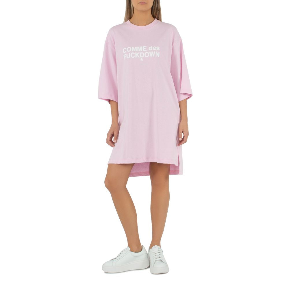 Rosa bomullsklänning