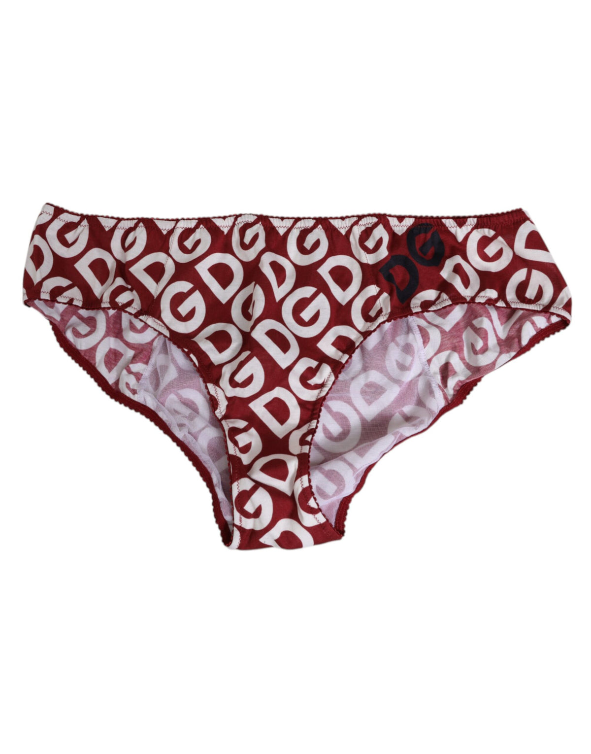 Dolce & Gabbana Bordeaux DG Logo Slip Bottom Brief Underwear