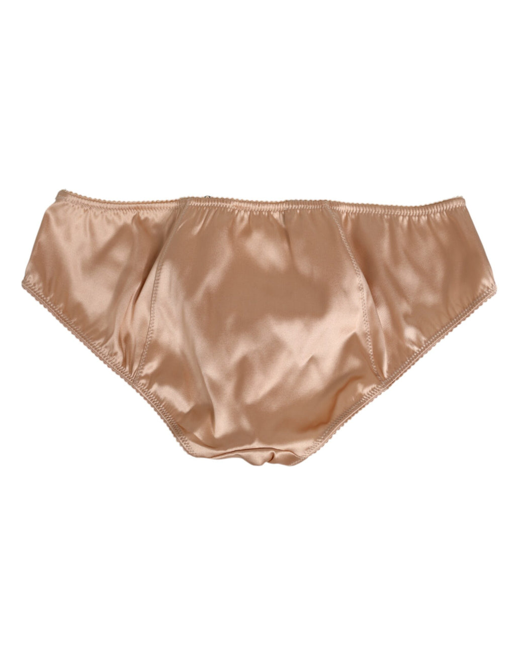 Dolce & Gabbana Nude Beige Silk Satin Stretch Bow Briefs Underwear