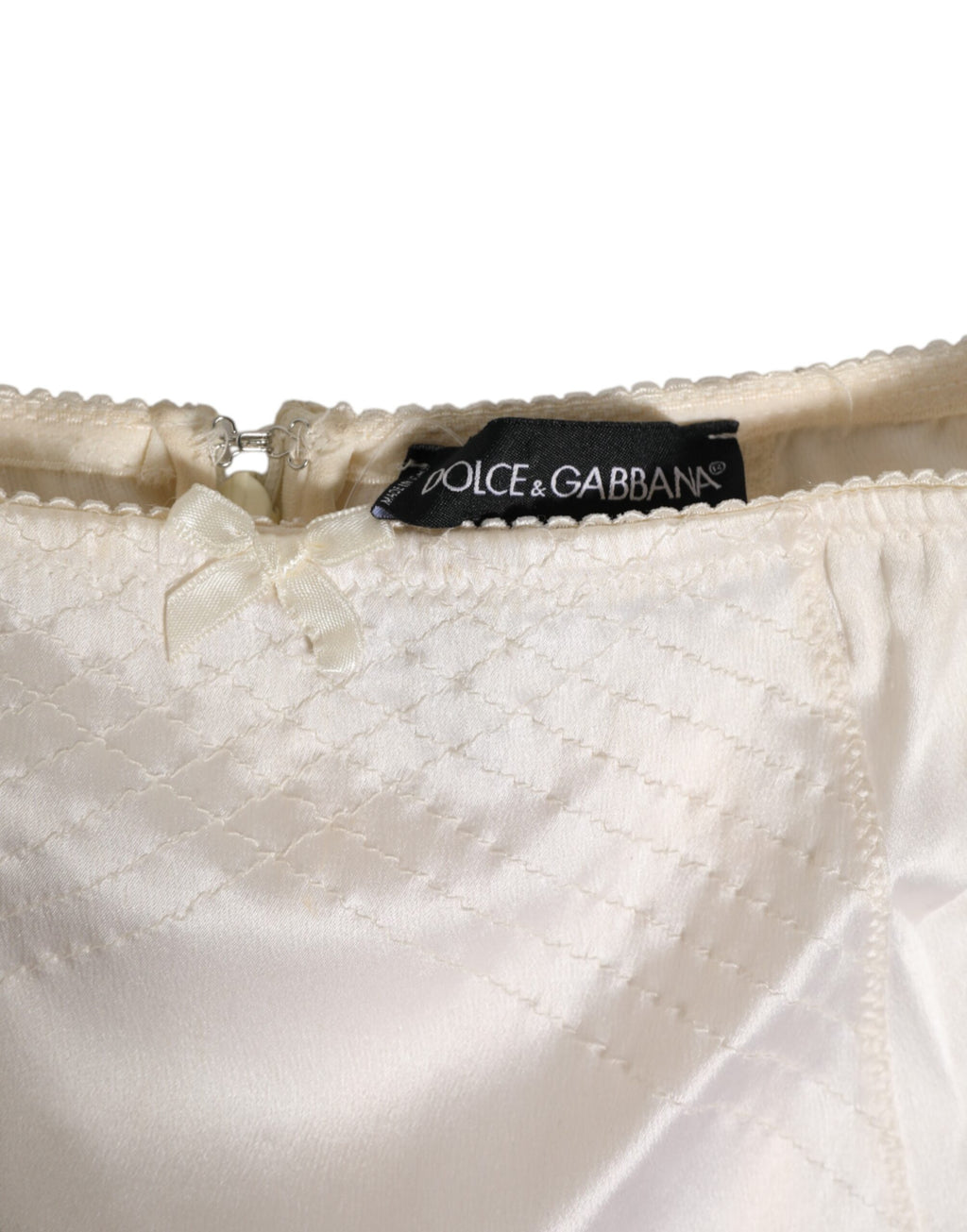 Off White Silk High Mid Girdle Panty Underwear