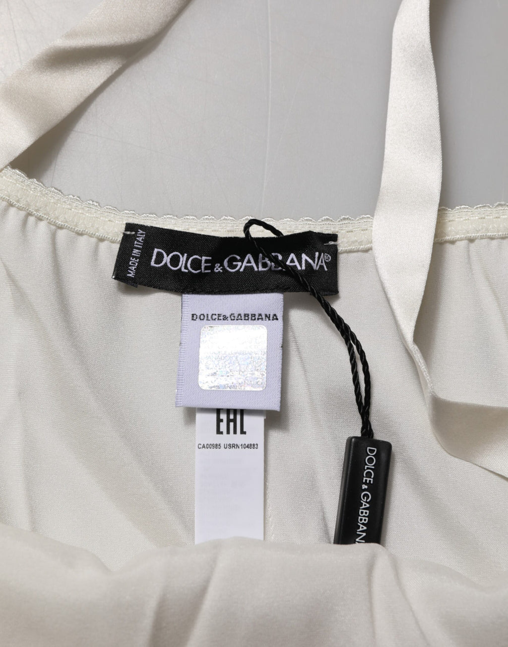 Off White Blommig Spets Linne Underkläder