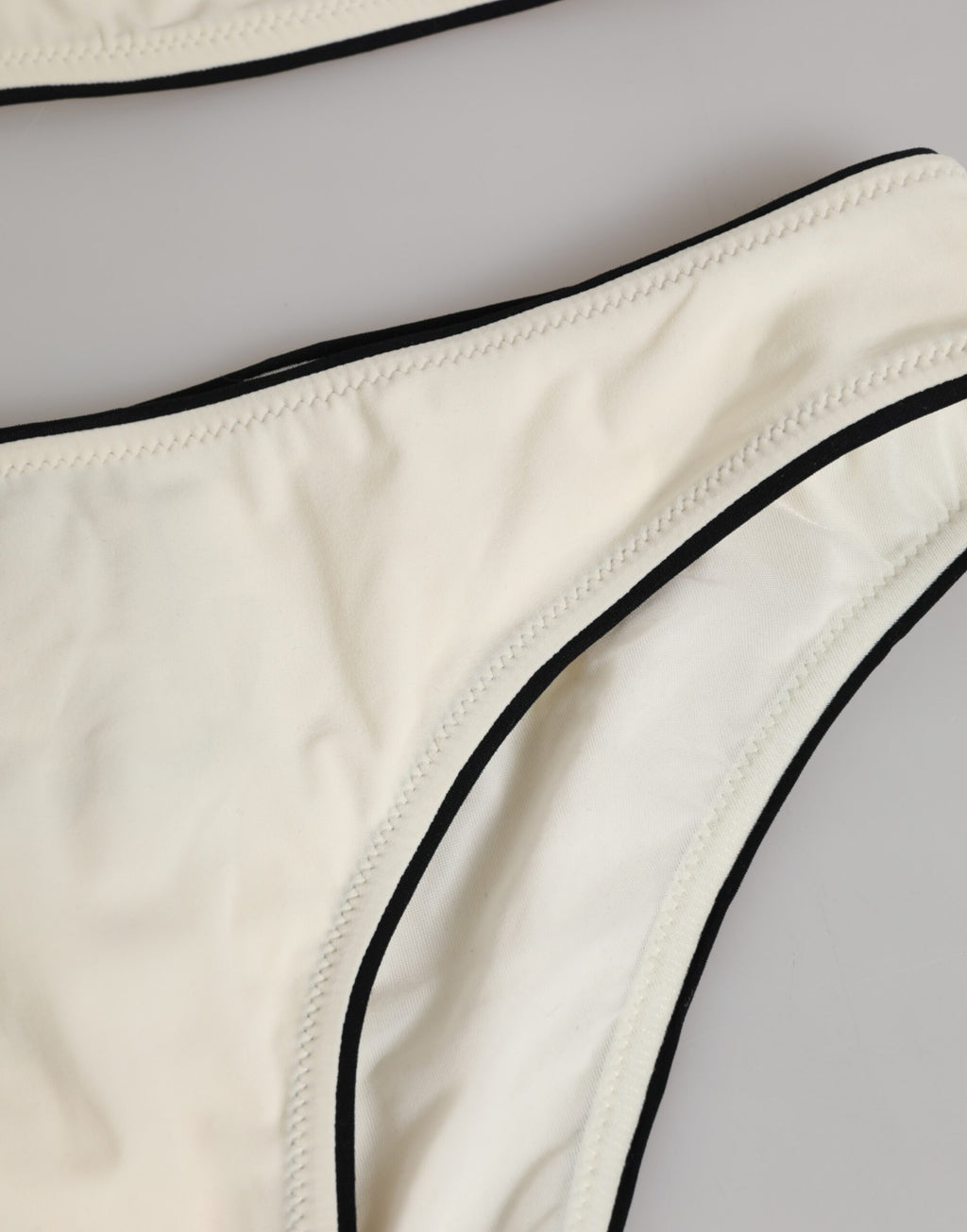 Beige Logo Baddräkt 2-delad Topp Nederdel Badkläder