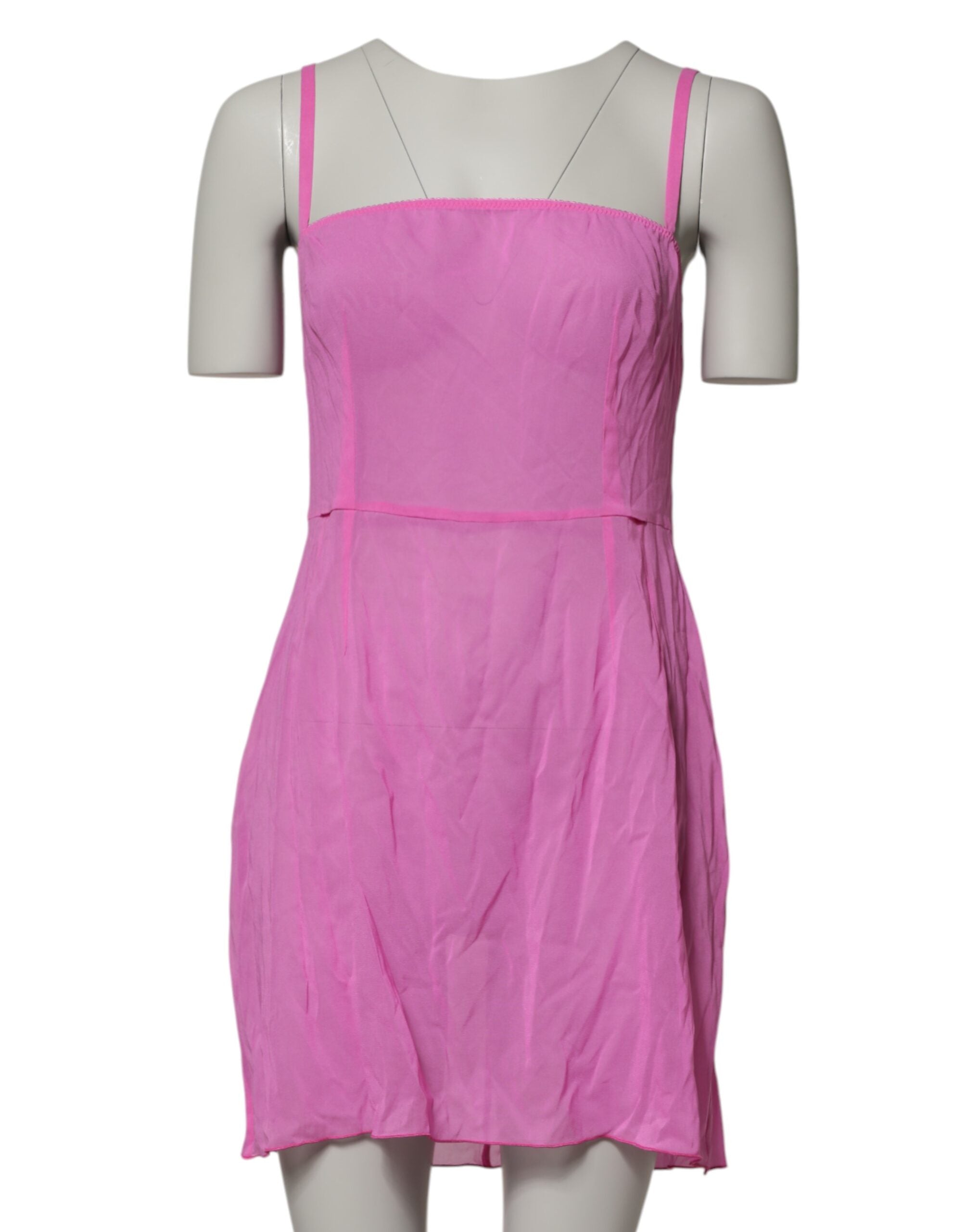 Rosa Chemise Nylonblandning Transparent Underkläder