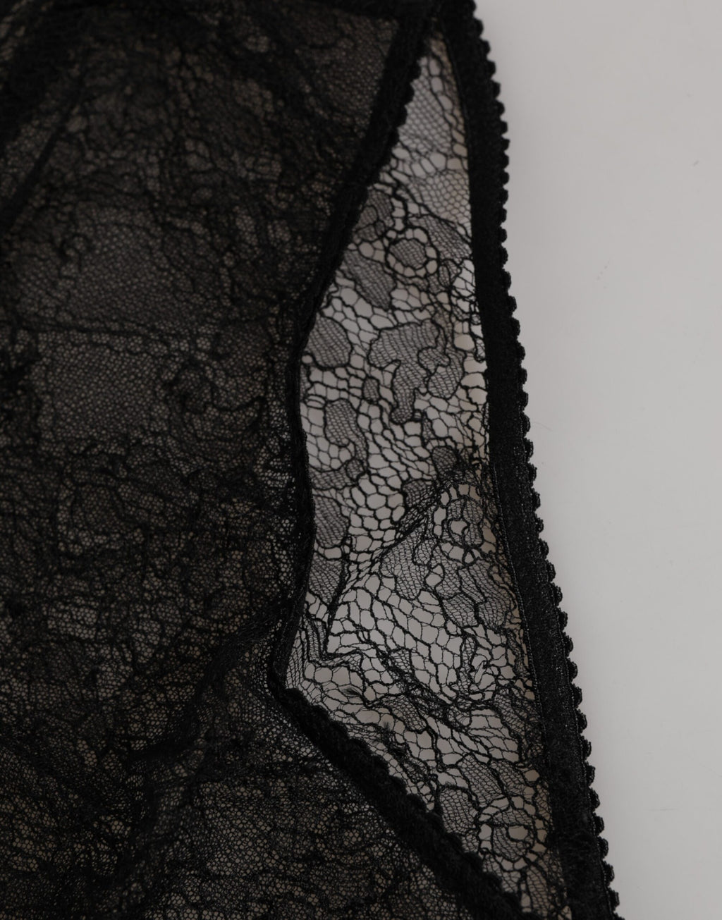 Svarta nylon stretchiga trosor med hög midja