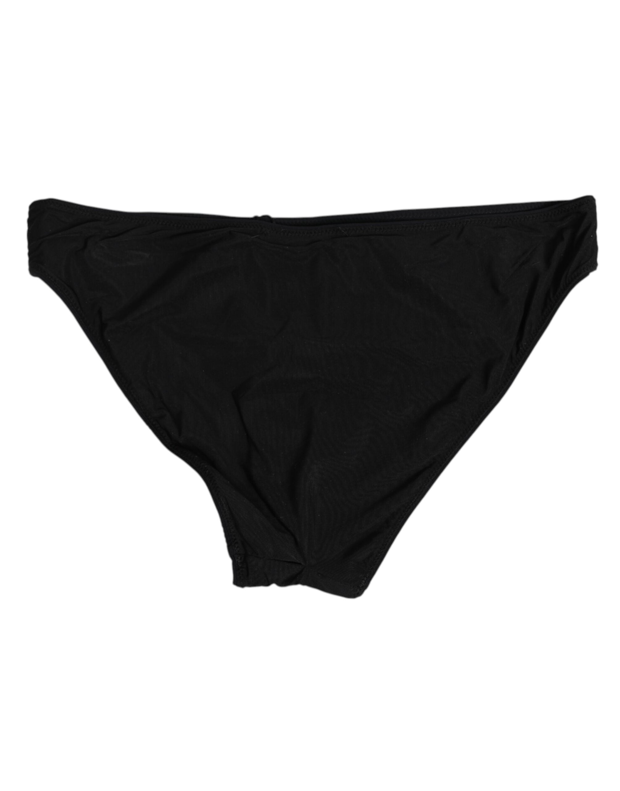 Svarta nylon stretchiga underkläder för kvinnor