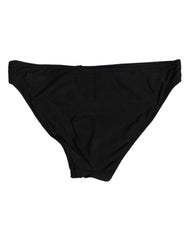 Dolce & Gabbana Black Nylon Stretch Slip Brief Women Underwear