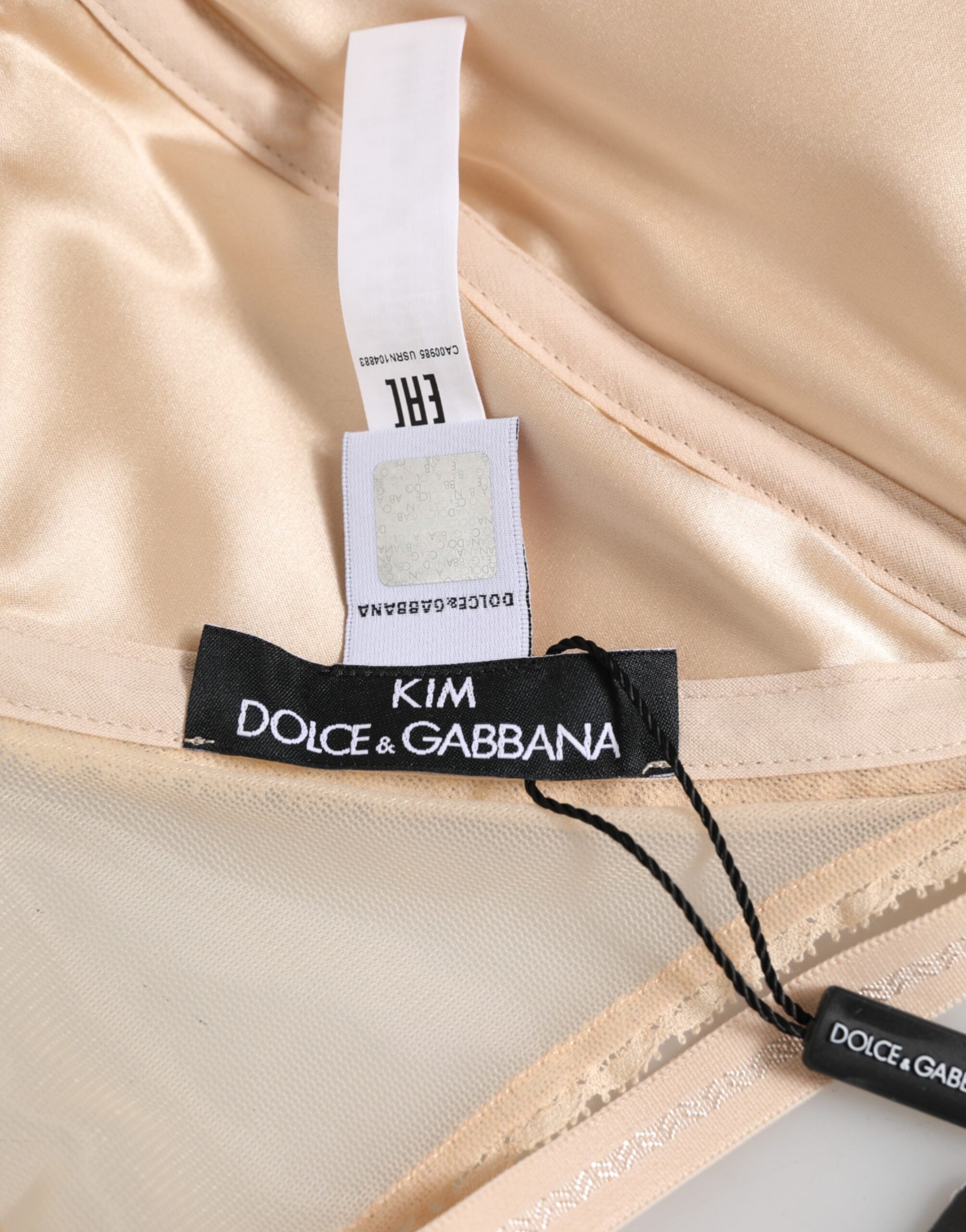 Beige nylon triangelformade mjuka kupor med BH