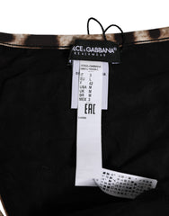 Dolce & Gabbana Brown Leopard Triangle Tanga Panty Underwear
