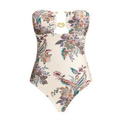 Zimmermann Multicolor Lycra One-Piece Swimsuit
