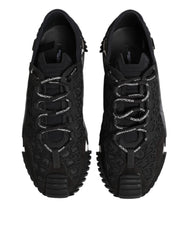 Dolce & Gabbana Black Logo Lace Low Top NS1 Sneaker Shoes