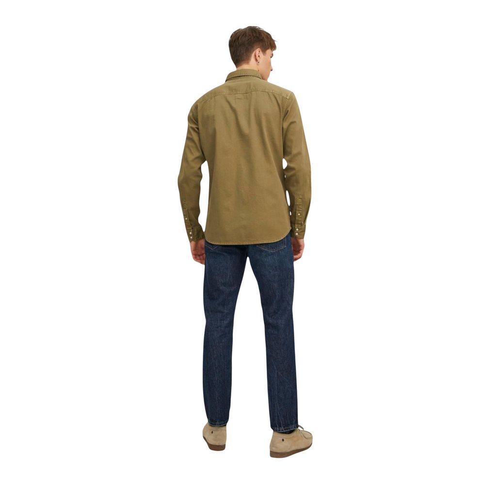 Grønn jeansskjorte