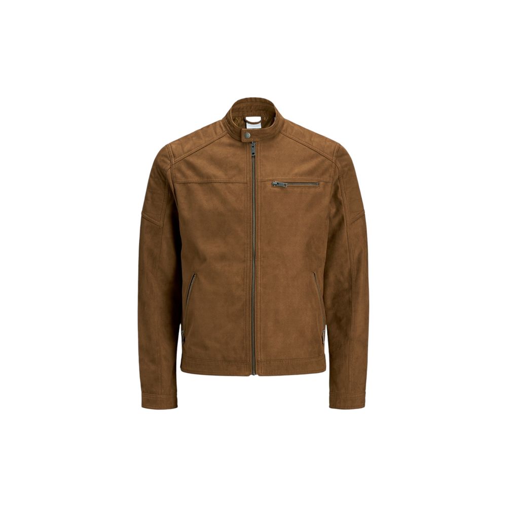 Beige jakker og kåper i kunstskinn